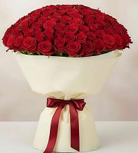 Букет 101 Красная роза Милано в Кубинке