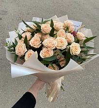 Букет Кремовые розы Латте в Кубинке