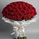 Букет 101 Красная роза Блэк Мэджик в Кубинке