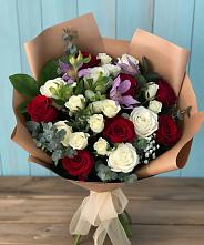 Букет цветов из:  Розы и Альстромерии в Кубинке
