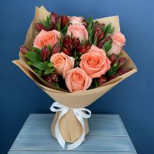 Букет цветов из:  Розы и Альстромерии в Кубинке