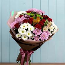 Букет цветов из:  Розы, Хризантемы и Альстромерии #REPLACE_PRED# Кубинке