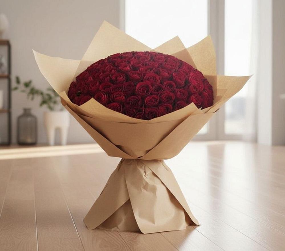 Букет 101 Красная роза в Кубинке