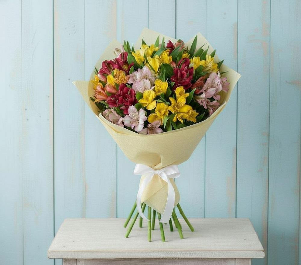 Букет цветов из: Альстромерии в Кубинке