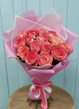 Букет 15 Розовых роз Равель #REPLACE_PRED# Кубинке