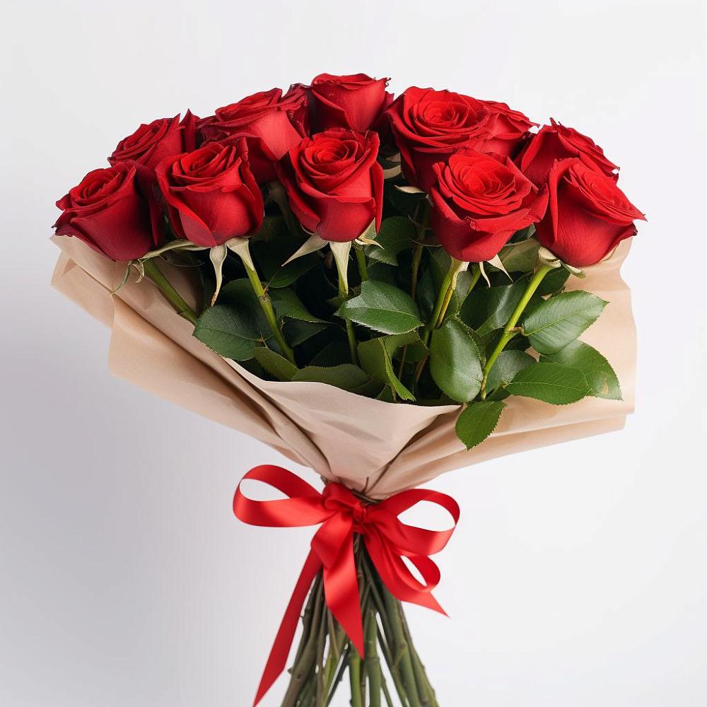 Букет 11 Красных роз Эдлесс Лав в Кубинке