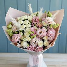 Букет цветов из:  Альстромерии и Розы в Кубинке